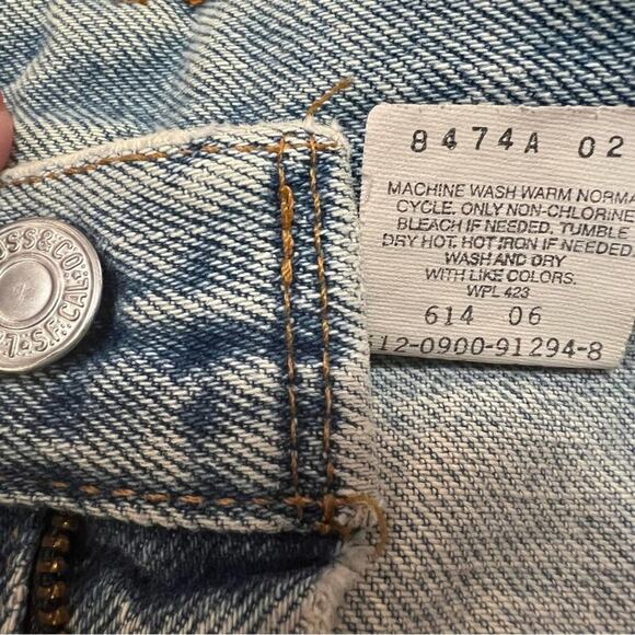 Levi’s Vintage USA 550 Relaxed Fit Tapered Leg size 12 - Picture 4 of 14